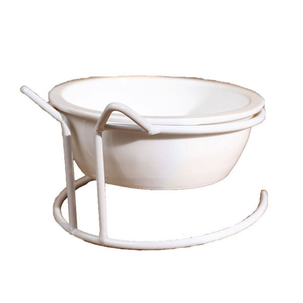 Kahekordne metallist alusega kauss kassidele