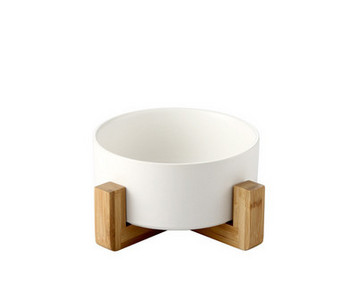 Στρογγυλό κεραμικό μπολ για γατοτροφή