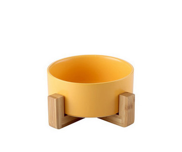 Στρογγυλό κεραμικό μπολ για γατοτροφή