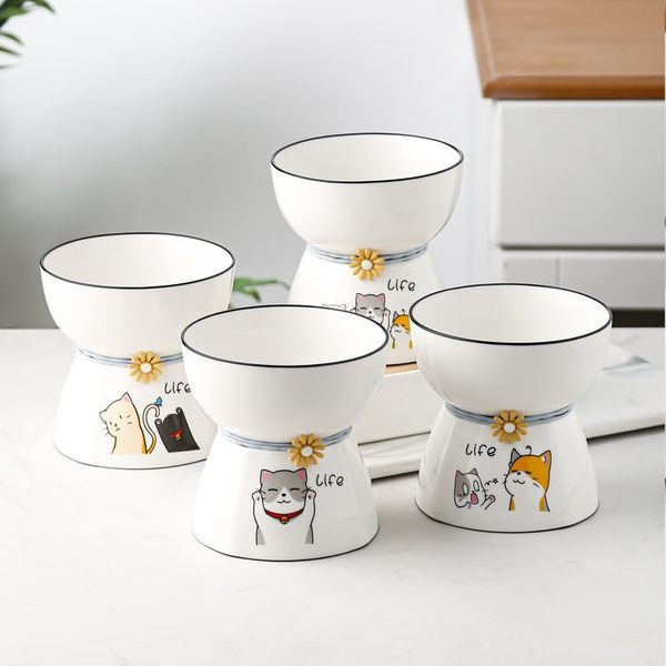 Bol din ceramica pentru mancarea pisicilor