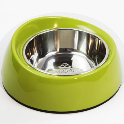 Bol din oțel inoxidabil pentru hrană pentru pisici