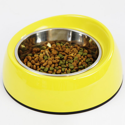 Bol din oțel inoxidabil pentru hrană pentru pisici