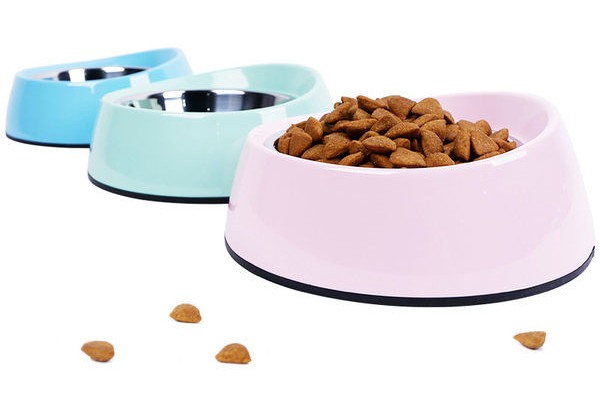 Bol din oțel inoxidabil pentru hrană pentru pisici