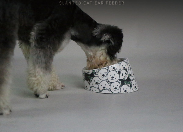 Bol rotund pentru hrana pentru pisici sau caini