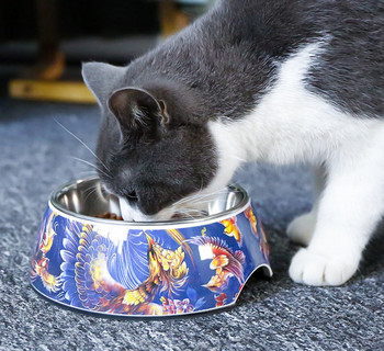 Шарена купа за храна за котки