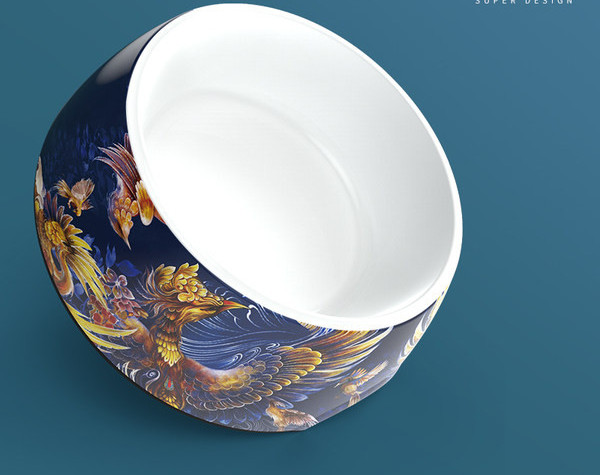 Шарена купа за храна за котки