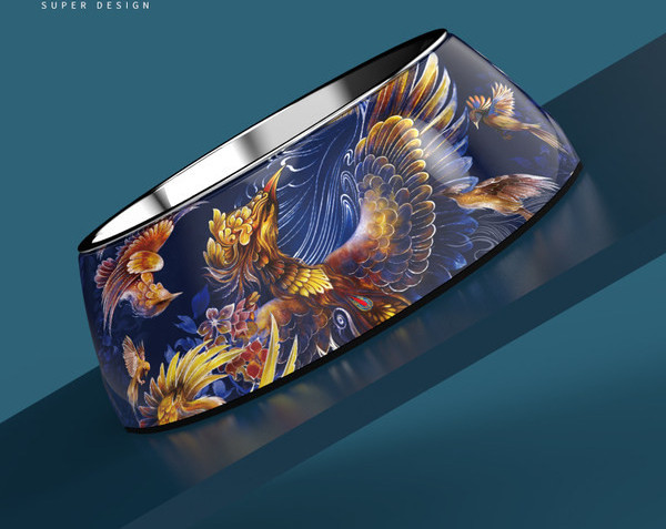 Шарена купа за храна за котки