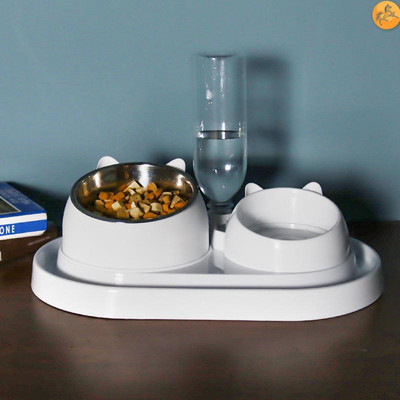 Kahekordne kauss veeautomaatiga kassidele