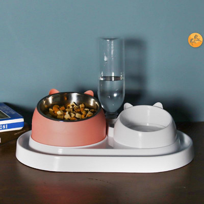 Kahekordne kauss veeautomaatiga kassidele