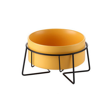 Κεραμικό μπολ με μεταλλική βάση - μονό ή διπλό