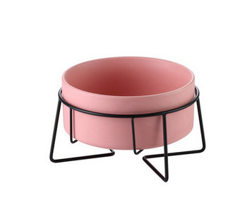 Κεραμικό μπολ με μεταλλική βάση - μονό ή διπλό