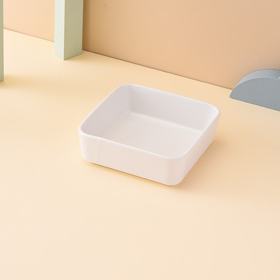 Квадратна керамична купа със стойка за котки