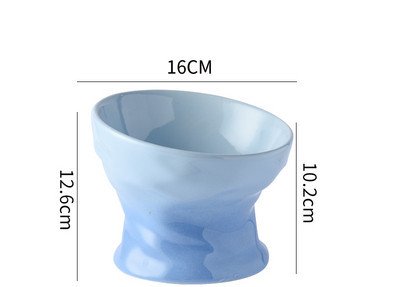 Υψηλό κεραμικό μπολ για γατοτροφή