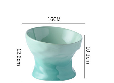 Υψηλό κεραμικό μπολ για γατοτροφή