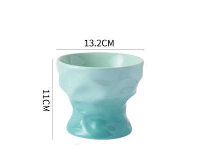 Υψηλό κεραμικό μπολ για γατοτροφή