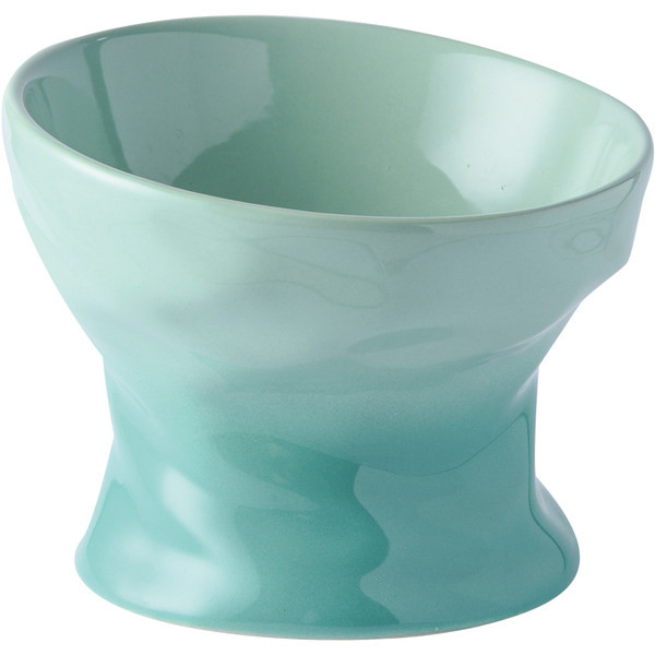 Υψηλό κεραμικό μπολ για γατοτροφή