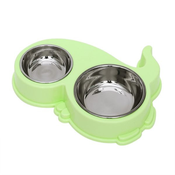 Bol cu doua compartimente pentru mancare si apa - potrivit pentru pisici