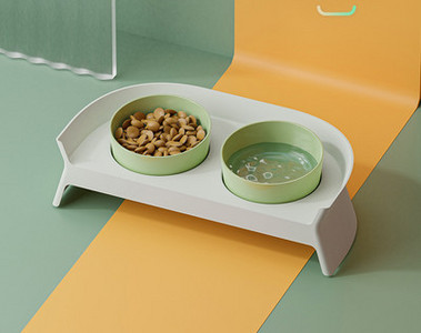 Πλαστικό μπολ για γατοτροφή σε τέσσερα χρώματα