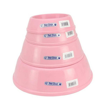 Пластмасова купа за храна на домашни любимци - три цвята