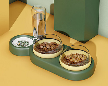 Μπολ φαγητού με δοσομετρητή νερού - διαφορετικά μοντέλα