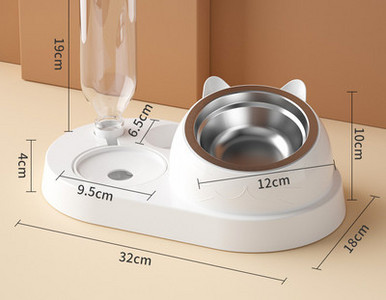 Μπολ φαγητού με δοσομετρητή νερού - διαφορετικά μοντέλα