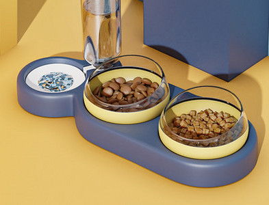 Μπολ φαγητού με δοσομετρητή νερού - διαφορετικά μοντέλα