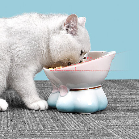 Висока керамична карта с форма на котка