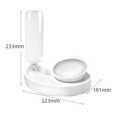 Автоматичен диспенсър за вода и купа за храна - за котки