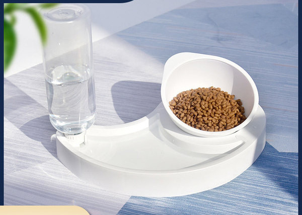 Автоматичен диспенсър за вода и купа за храна - за котки