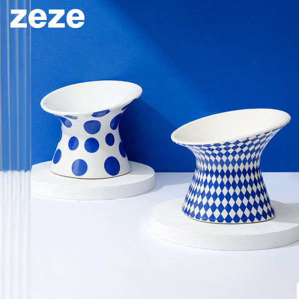 Bol de mâncare în trei culori pentru pisici