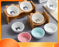 Bol dublu pentru hrana pisicilor