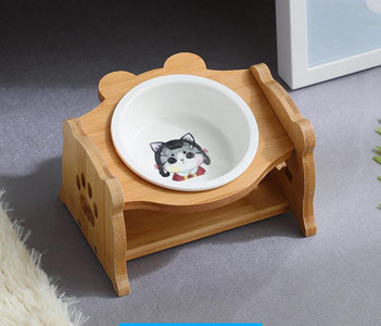 Bol dublu pentru hrana pisicilor