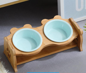 Bol dublu pentru hrana pisicilor