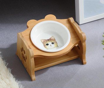 Bol dublu pentru hrana pisicilor