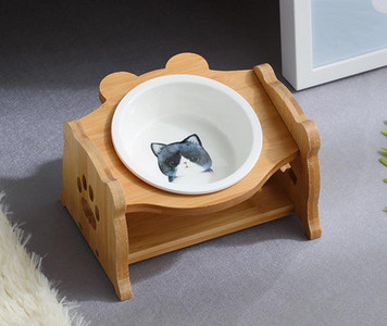 Bol dublu pentru hrana pisicilor