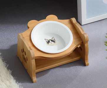 Bol dublu pentru hrana pisicilor