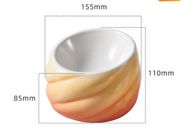 Γάτα κεραμικό μπολ για φαγητό ή νερό