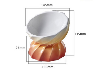 Keraamiline värviline kauss kassitoidu jaoks