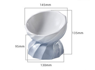 Keraamiline värviline kauss kassitoidu jaoks