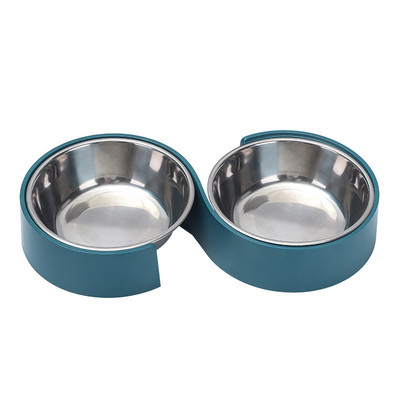 Bol dublu pentru mâncare pentru pisici