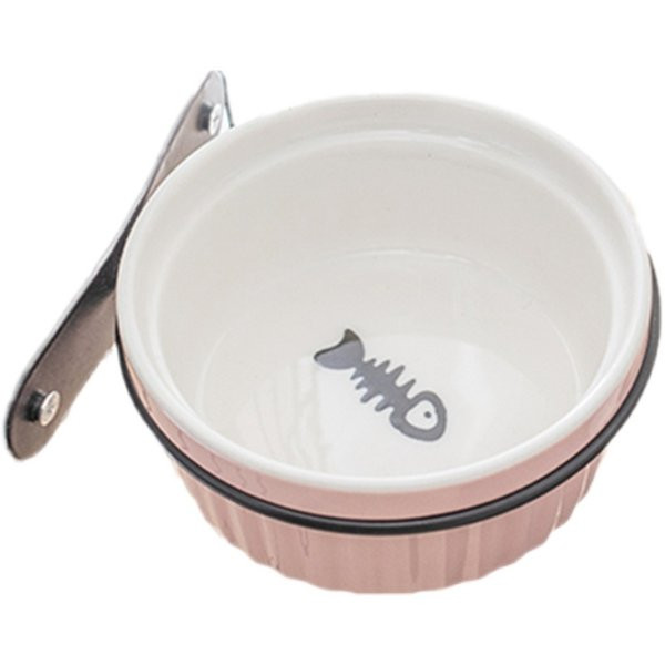 Keraamiline kauss metallist alusega koeratoidu jaoks