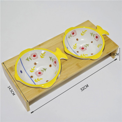 Κεραμικό μπολ σε σχήμα ψαριού για γάτες