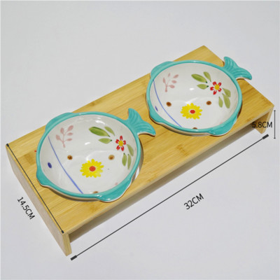 Κεραμικό μπολ σε σχήμα ψαριού για γάτες