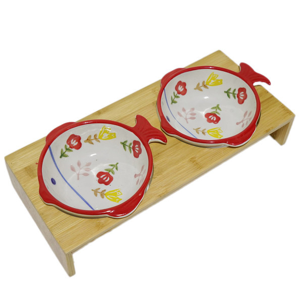 Κεραμικό μπολ σε σχήμα ψαριού για γάτες