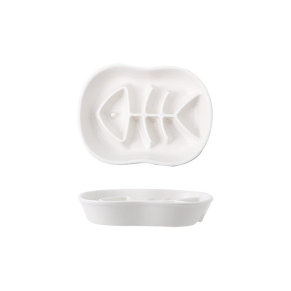 Keraamiline kauss aeglaselt toitvatele kassidele