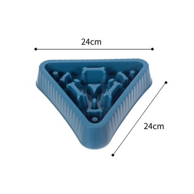 Bol triunghiular pentru mâncare lentă