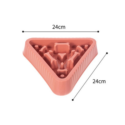 Bol triunghiular pentru mâncare lentă