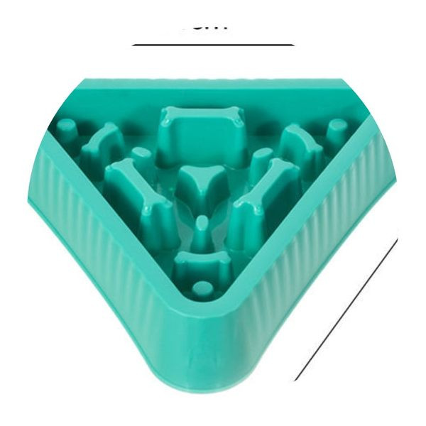 Bol triunghiular pentru mâncare lentă