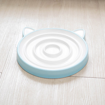 Στρογγυλό κεραμικό μπολ για γατοτροφή