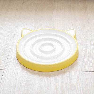 Στρογγυλό κεραμικό μπολ για γατοτροφή